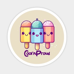 Kawaii Colorful Popsicles Magnet